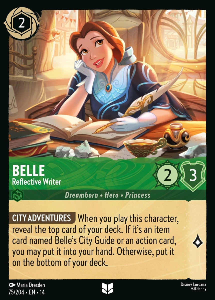 Belle - Reflective Writer (075/204 - Hyperia City) Uncommon
