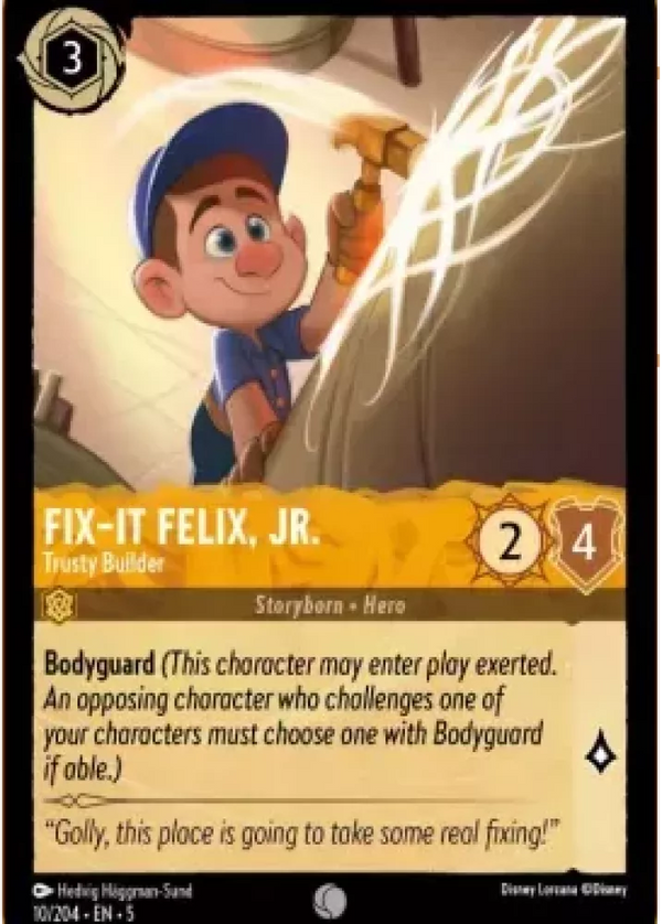 Fix-It Felix, Jr. - Trusty Builder (Shimmering Skies 010/204) Common - Near Mint