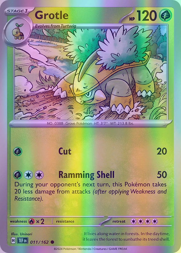 Grotle - 011/162 (TEF) Common - Near Mint Reverse Holofoil