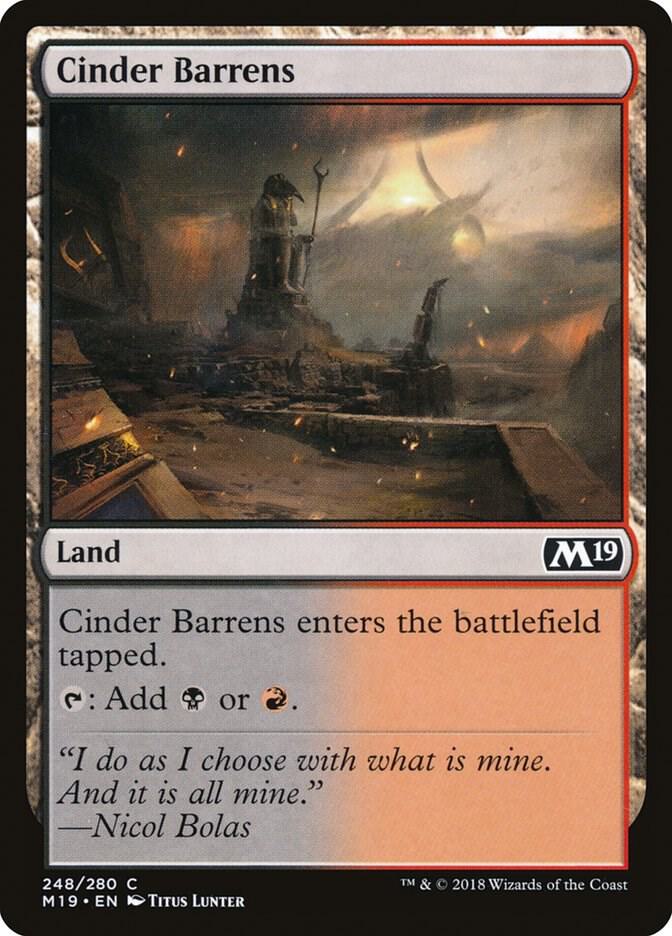 Cinder Barrens (M19-C-FOIL)