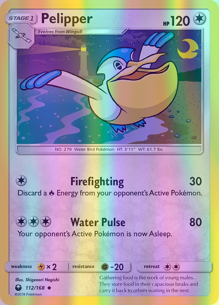 Pelipper - 112/168 (CES) Uncommon - Near Mint Reverse Holofoil