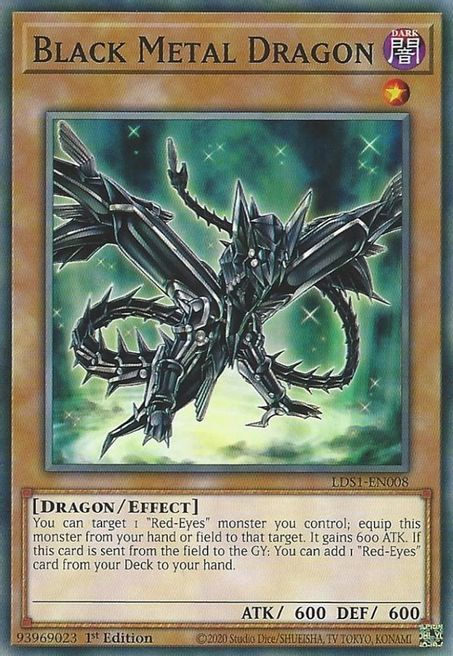 Black Metal Dragon (LDS1-EN008) Common - Near Mint 1st Edition