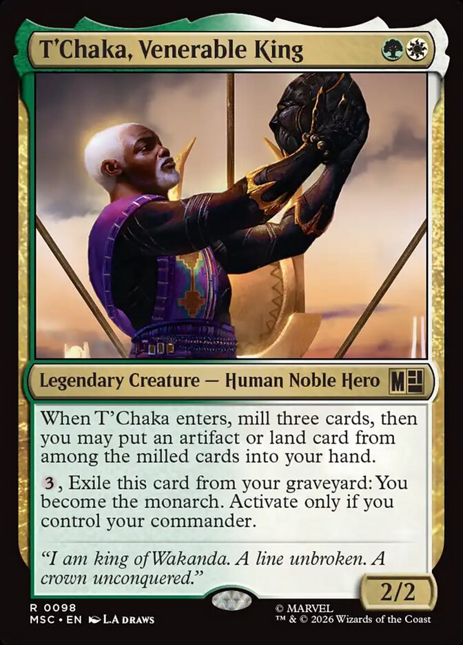 T'Chaka, Venerable King [ #0098 Surge Foil ] (MSC-R)