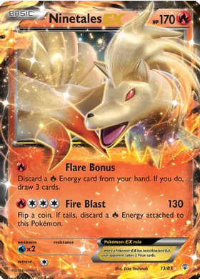 Ninetales EX - 013/083 (GEN) Ultra Rare - Near Mint Holofoil