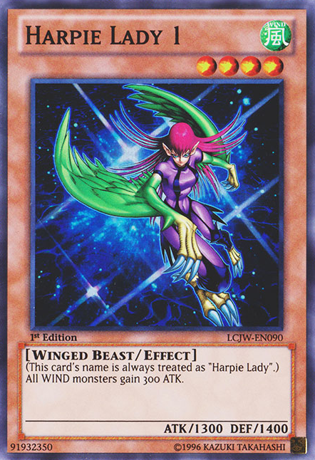 Harpie Lady 1 (LCJW-EN090) Super Rare 1st Edition