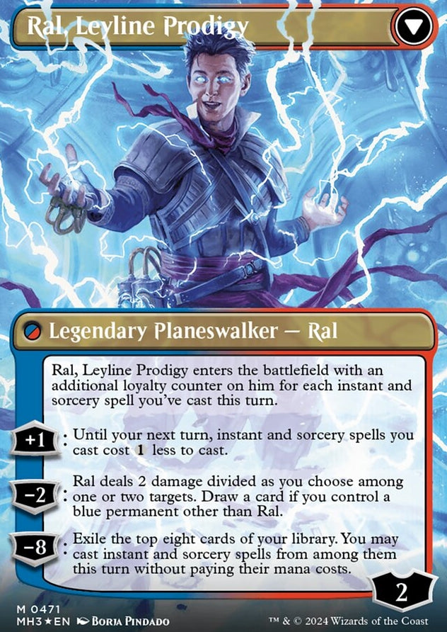 Ral, Monsoon Mage // Ral, Leyline Prodigy [#0471 Textured Foil] (MH3-M)