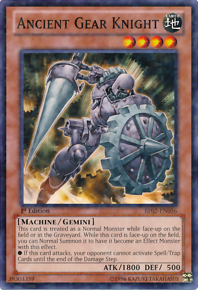 Ancient Gear Knight (Mosaic Rare) (BP02-EN056) Mosaic Rare - Near Mint 1st Edition