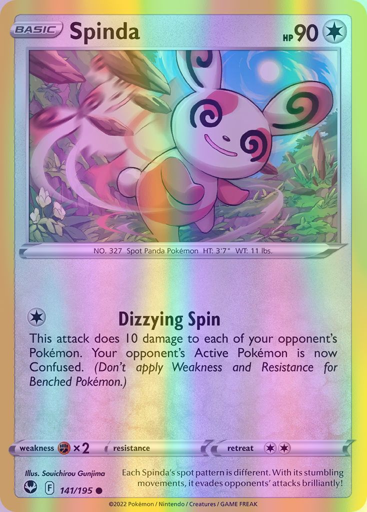 Spinda - 141/195 (SWSH12) Common - Near Mint Reverse Holofoil