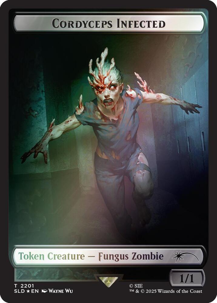 Cordyceps Infected Token [#2201] (SLD-T-FOIL)
