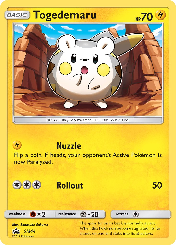 Togedemaru - SM44 (SM:PR) Promo - Near Mint Holofoil