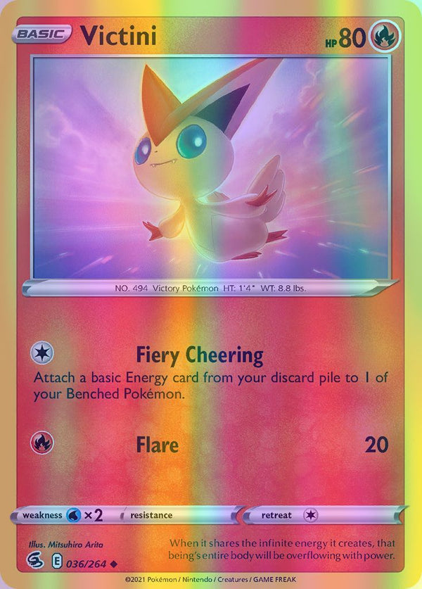 Victini - 036/264 (SWSH08) Uncommon - Near Mint Reverse Holofoil