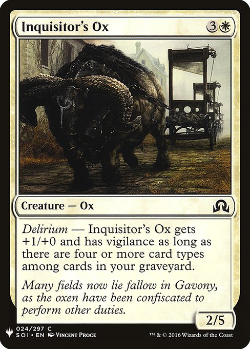 Inquisitor's Ox [Mystery Booster #0139] (SOI-C)