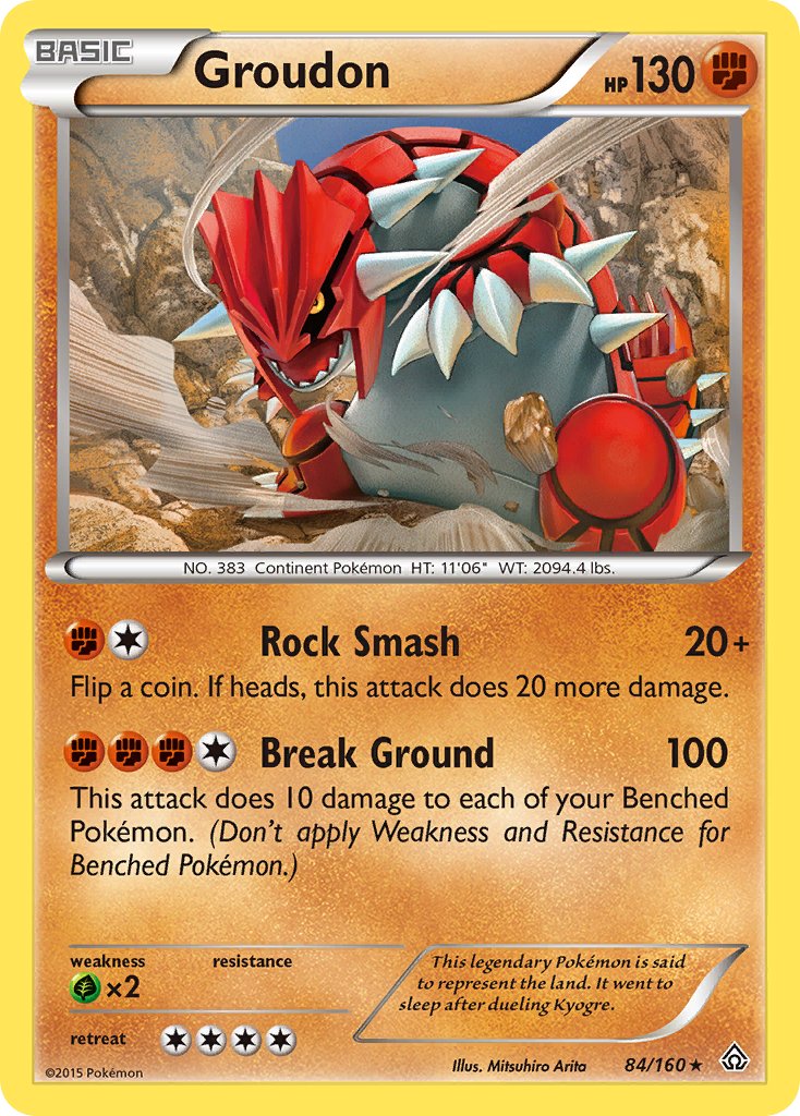 Groudon - 084/160 (PRC) Rare - Near Mint