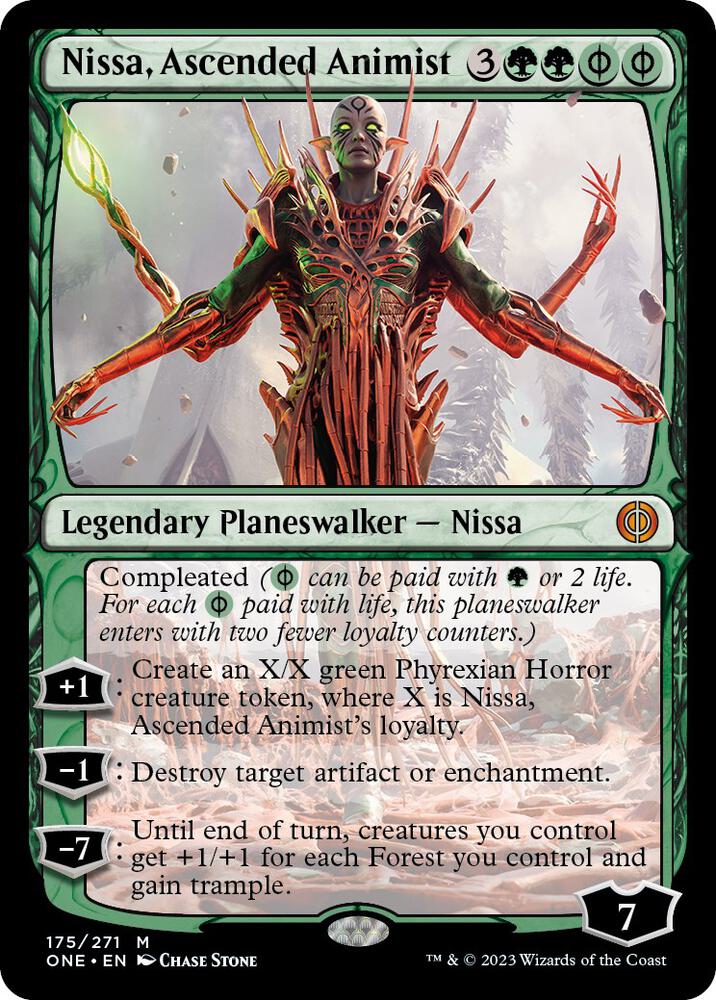 Nissa, Ascended Animist (ONE-M-FOIL)