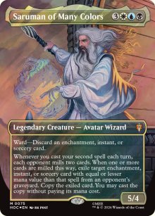 Saruman of Many Colors [ #0075 Borderless Surge Foil ] (HOC-M)