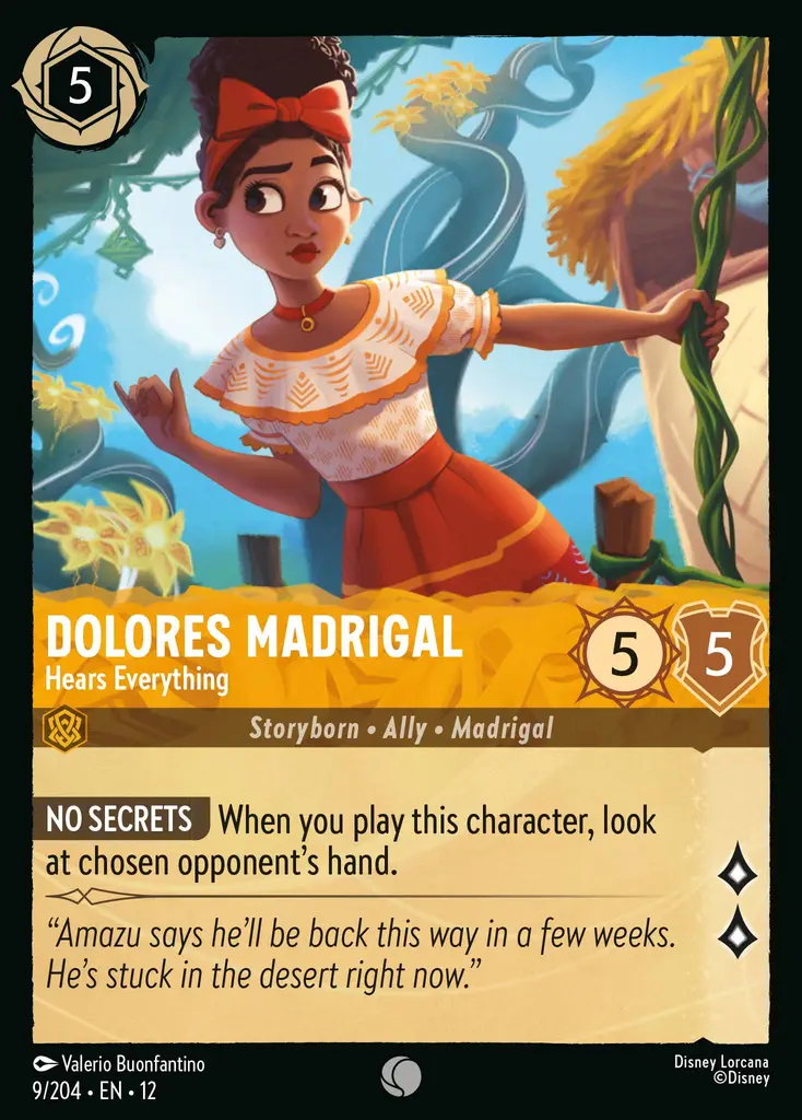 Dolores Madrigal - Hears Everything (009/204 - Wilds Unknown) Common