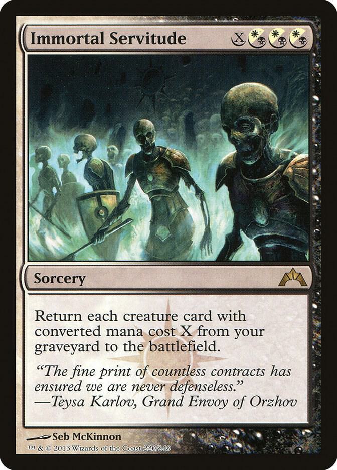 Immortal Servitude (GTC-R-FOIL) Damaged