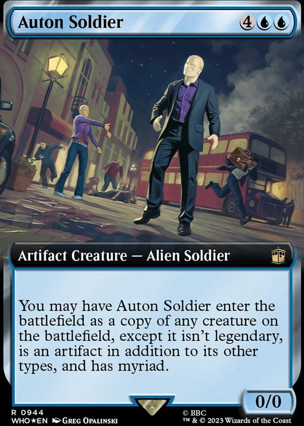 Auton Soldier [#0944 Surge Foil Extended Art] (WHO-R)