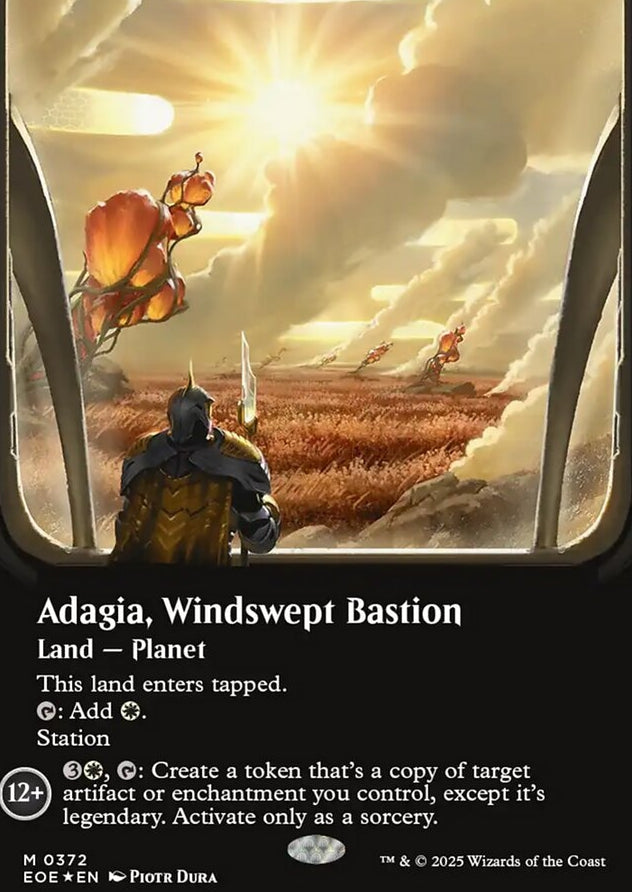 Adagia, Windswept Bastion [ #0372 Galaxy Foil Celestial Viewport Lands] (EOE-M)