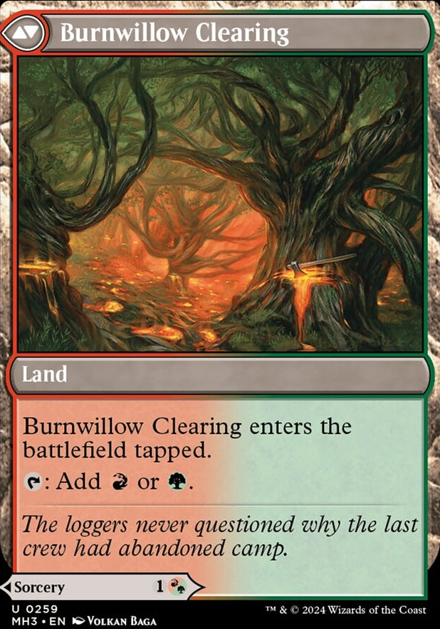 Stump Stomp // Burnwillow Clearing [#0259] (MH3-U-FOIL)