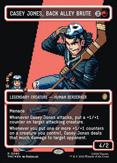 Casey Jones, Back Alley Brute [ #0090 Borderless Surge Foil ] (TMC-R)
