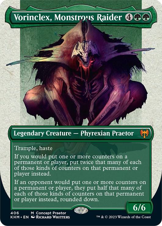 Vorinclex, Monstrous Raider [#406 Alternate-Art Borderless] (KHM/ONE-M)