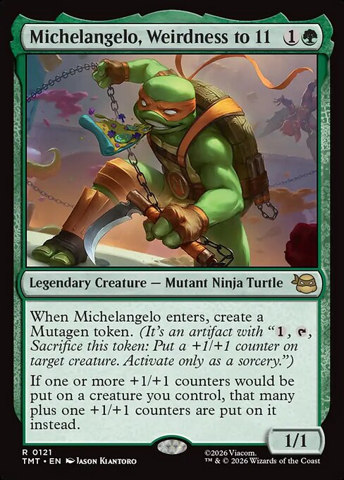 Michelangelo, Weirdness to 11 [ #0121 ] (TMT-R)