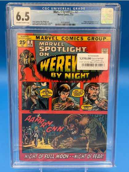 Marvel Spotlight (1971 Series) #2 (CGC 6.5) 1st App. of Werewolf by Night