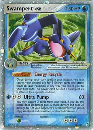 Swampert ex - 98/100 (CG) Ultra Rare - Damaged Holofoil