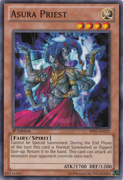 Asura Priest (BP01-EN125) Common - Near Mint 1st Edition