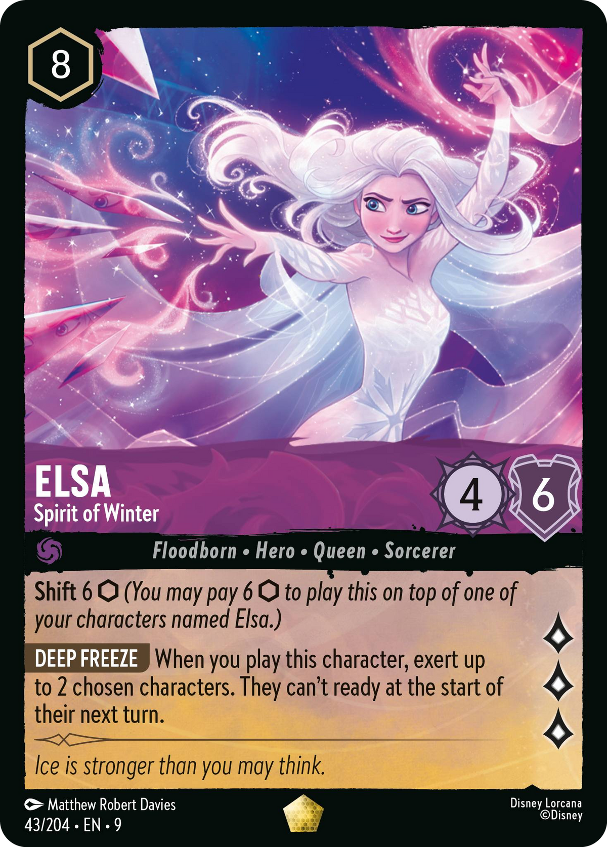 Elsa - Spirit of Winter (043/204 - Fabled)  Legendary