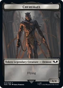 Astartes Warrior // Cherubael Double-sided Token (40K-T)