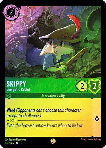 Skippy - Energetic Rabbit (Into the Inklands 087/204) Common - Near Mint Cold Foil