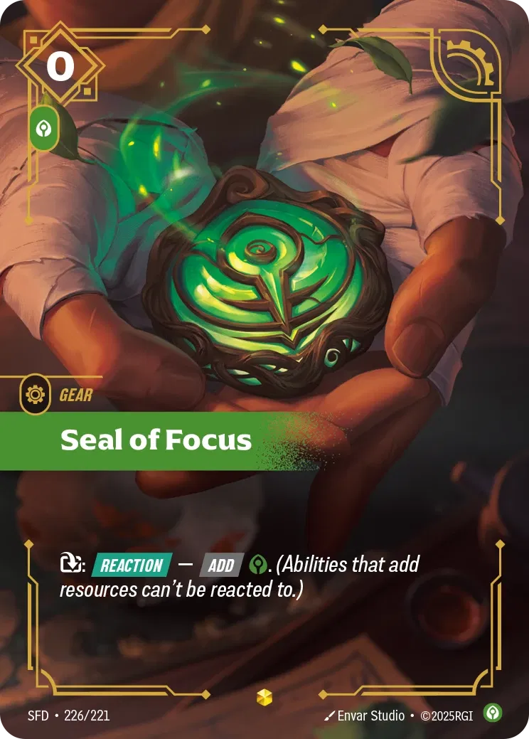Seal of Focus (Overnumbered) - 226/221 (SFD) Showcase