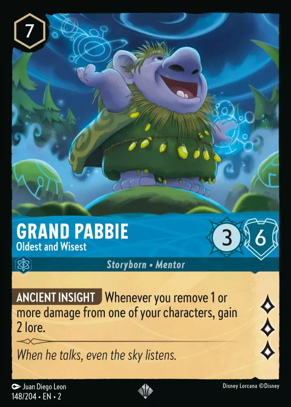 Grand Pabbie - Oldest and Wisest (Rise of the Floodborn 148/204) Super Rare - Near Mint