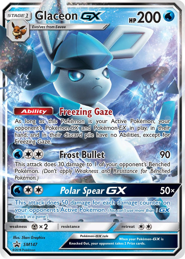 Glaceon GX - SM147 (SM:PR) Promo - Near Mint Holofoil