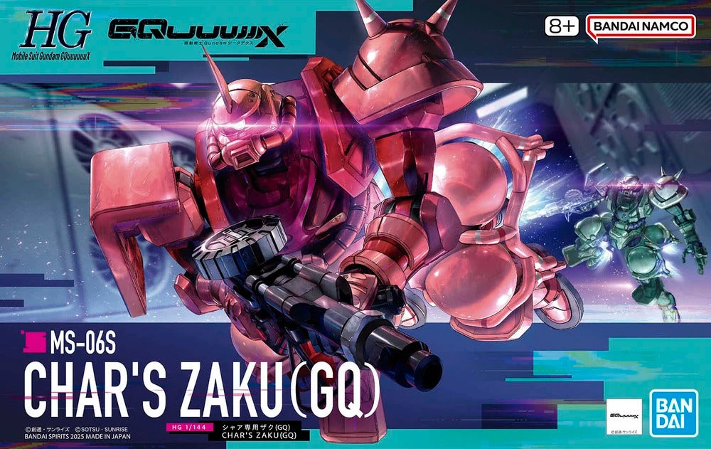 1/144 (HG): Mobile Suit Gundam GQuuuuuuX - #11 MS-06S Char's Zaku (GQ)