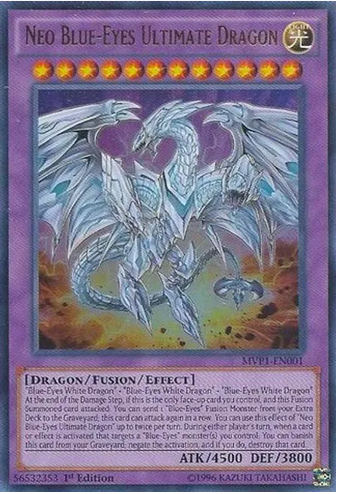 Neo Blue-Eyes Ultimate Dragon (MVP1-EN001) Heavy Play