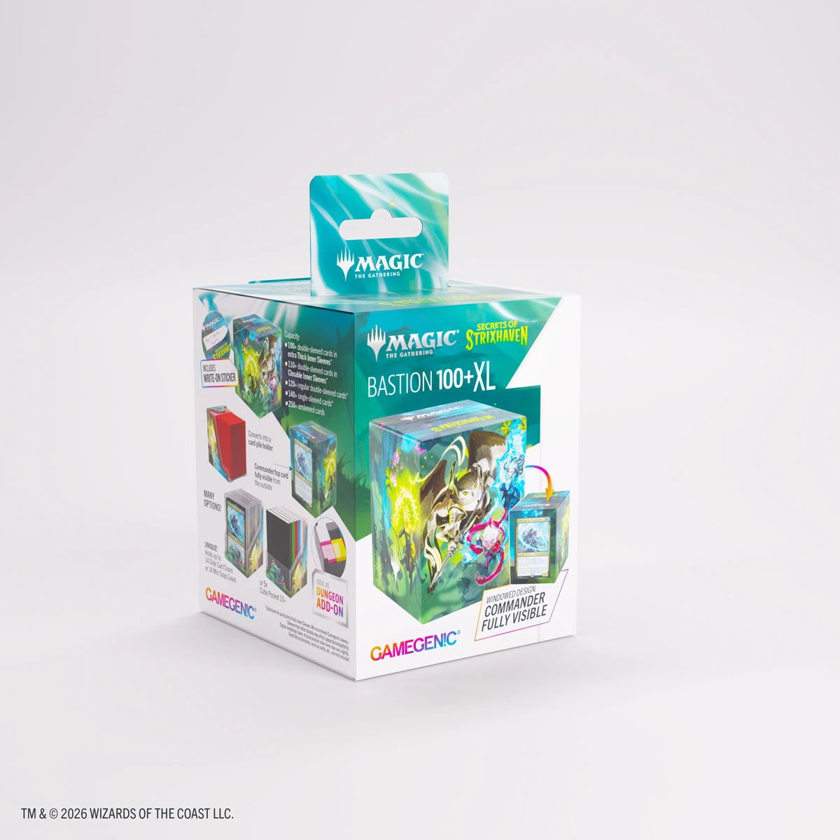 GameGenic: Deck Box - Bastion 100+ XL: MTG - Secrets of Strixhaven: Strixhaven Students