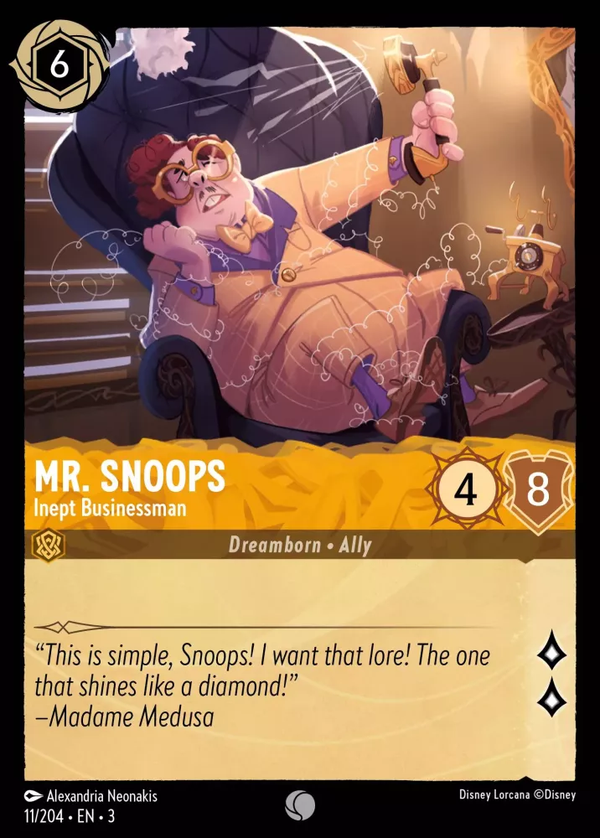 Mr. Snoops - Inept Businessman (Into the Inklands 011/204) Common - Near Mint