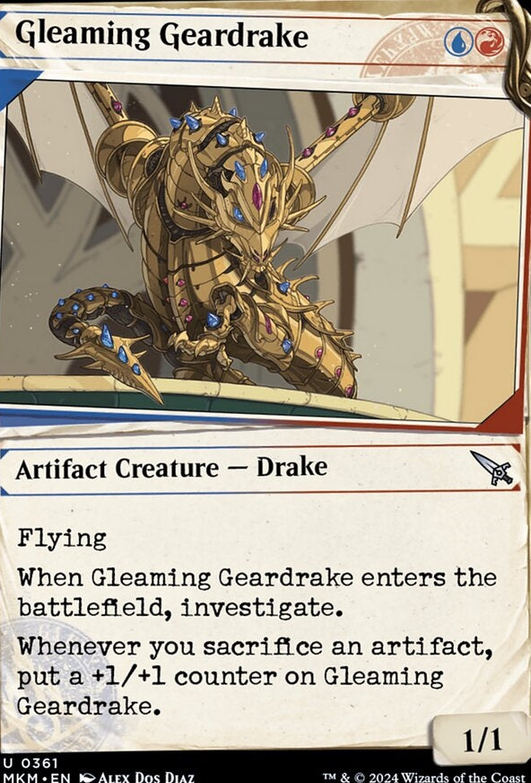 Gleaming Geardrake [#0361 Dossier Showcase] (MKM-U)