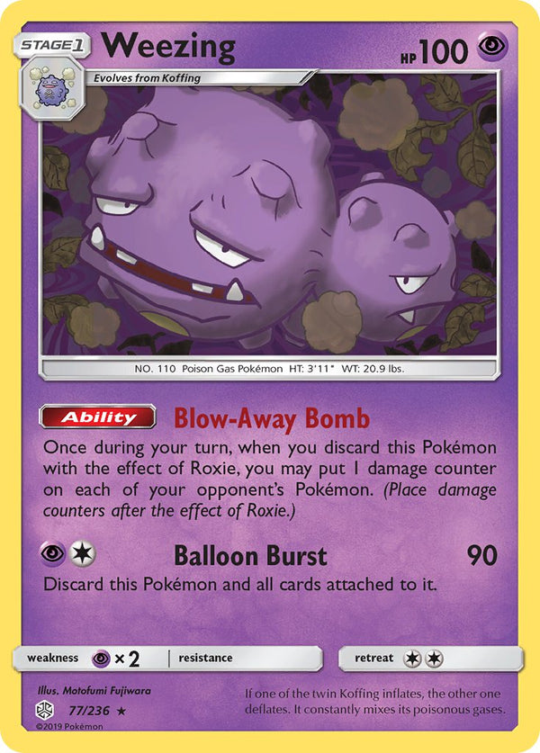 Weezing - 077/236 (CEC) Rare - Near Mint