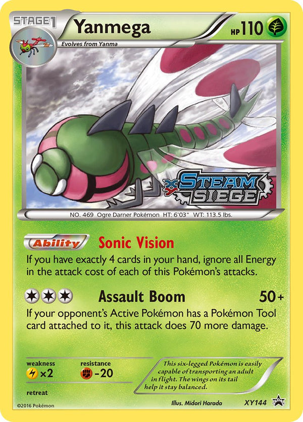 Yanmega (XY Steam Siege Prerelease) - XY144 (XY:PR) Promo - Near Mint Holofoil