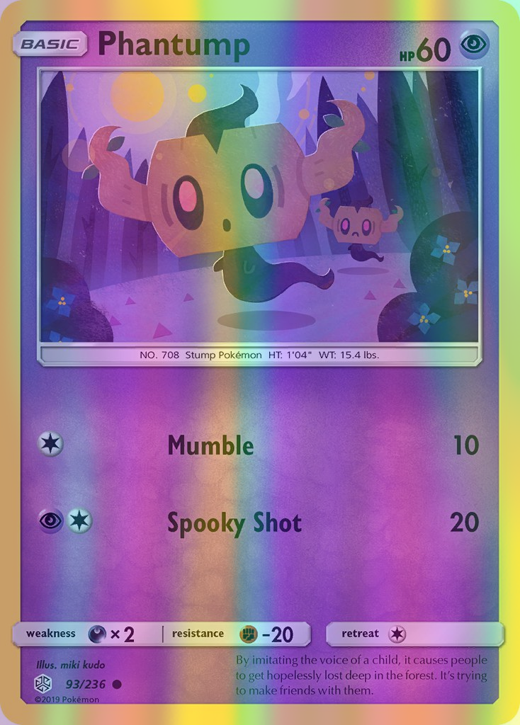 Phantump - 093/236 (CEC) Common - Near Mint Reverse Holofoil