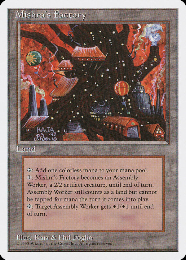 Mishra's Factory (4ED-U) Light Play