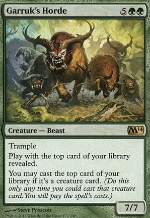 Garruk's Horde (M14-R-FOIL)