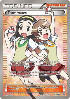 Teammates (Full Art) - 160/160 (PRC) Ultra Rare - Damaged Holofoil