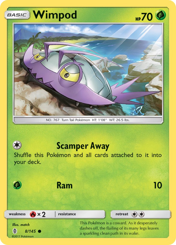 Wimpod - 008/145 (SM:GRI) Common - Near Mint