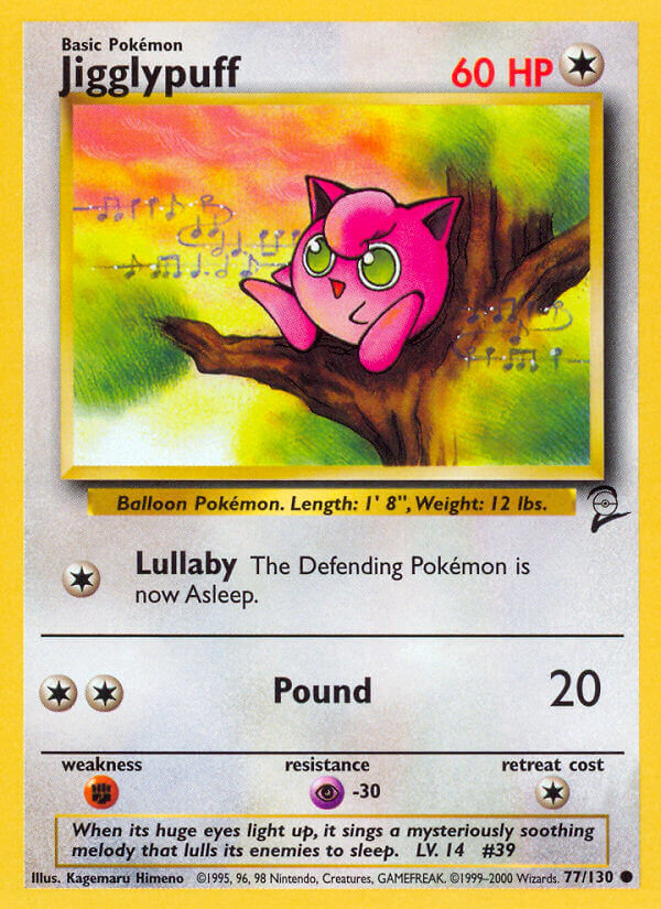 Jigglypuff - 077/130 (BS2) Common - Near Mint