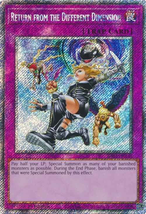 Return from the Different Dimension (RA03-EN140) Platinum Secret Rare - Near Mint 1st Edition